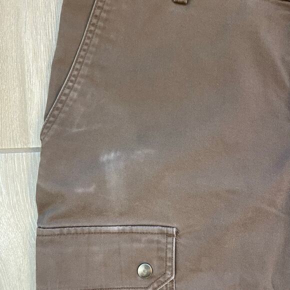 Duluth Trading 40 Grit Slim Fit Cargo Work Pants Brown Men’s 38x32 Stretch - Picture 8 of 10